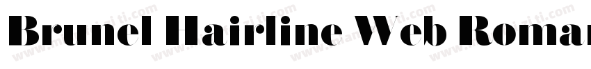 Brunel Hairline Web Roman字体转换